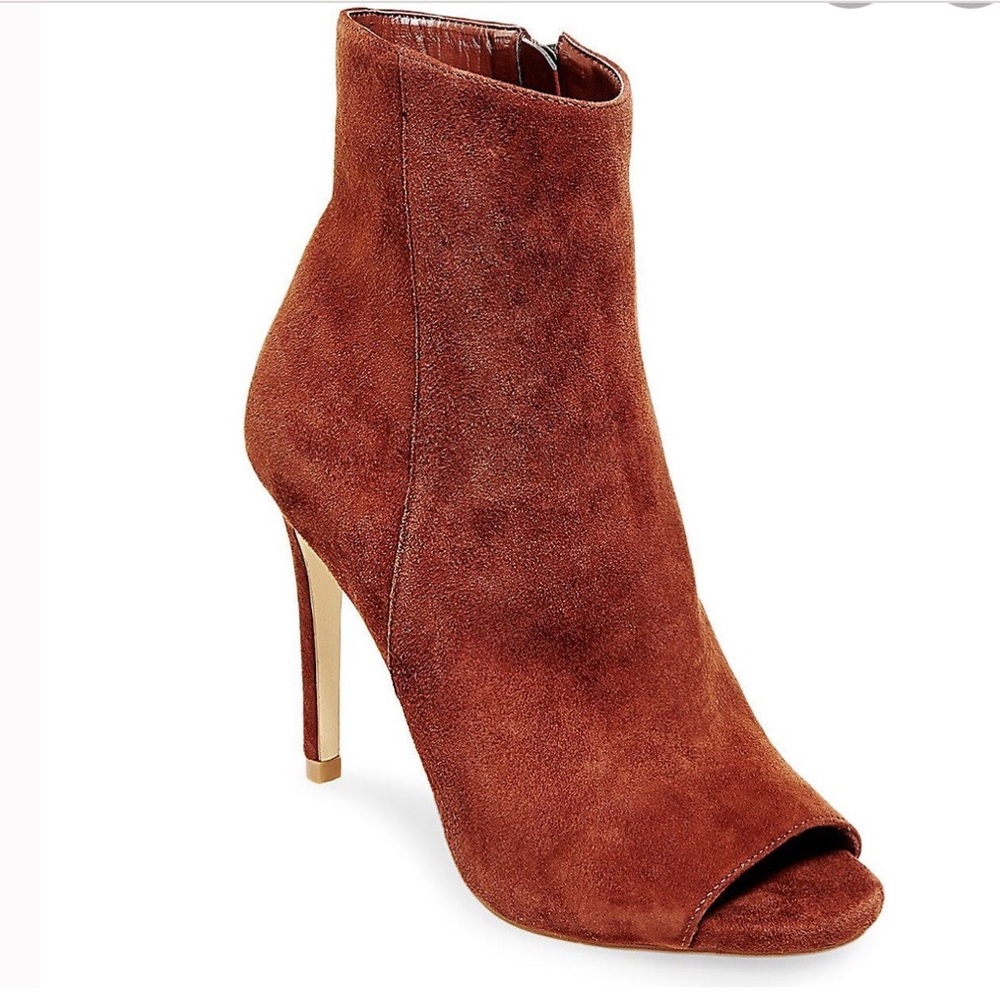 Steve Madden Ladee Rust Suede Booties - image 1